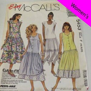 McCalls 5453 Clothing Pattern EASY Sleeveless Sundress 16-18